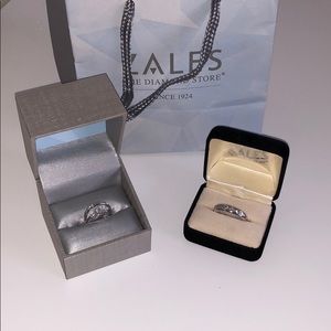 ZALES CHANNEL MATCHING DIAMOND RING SET